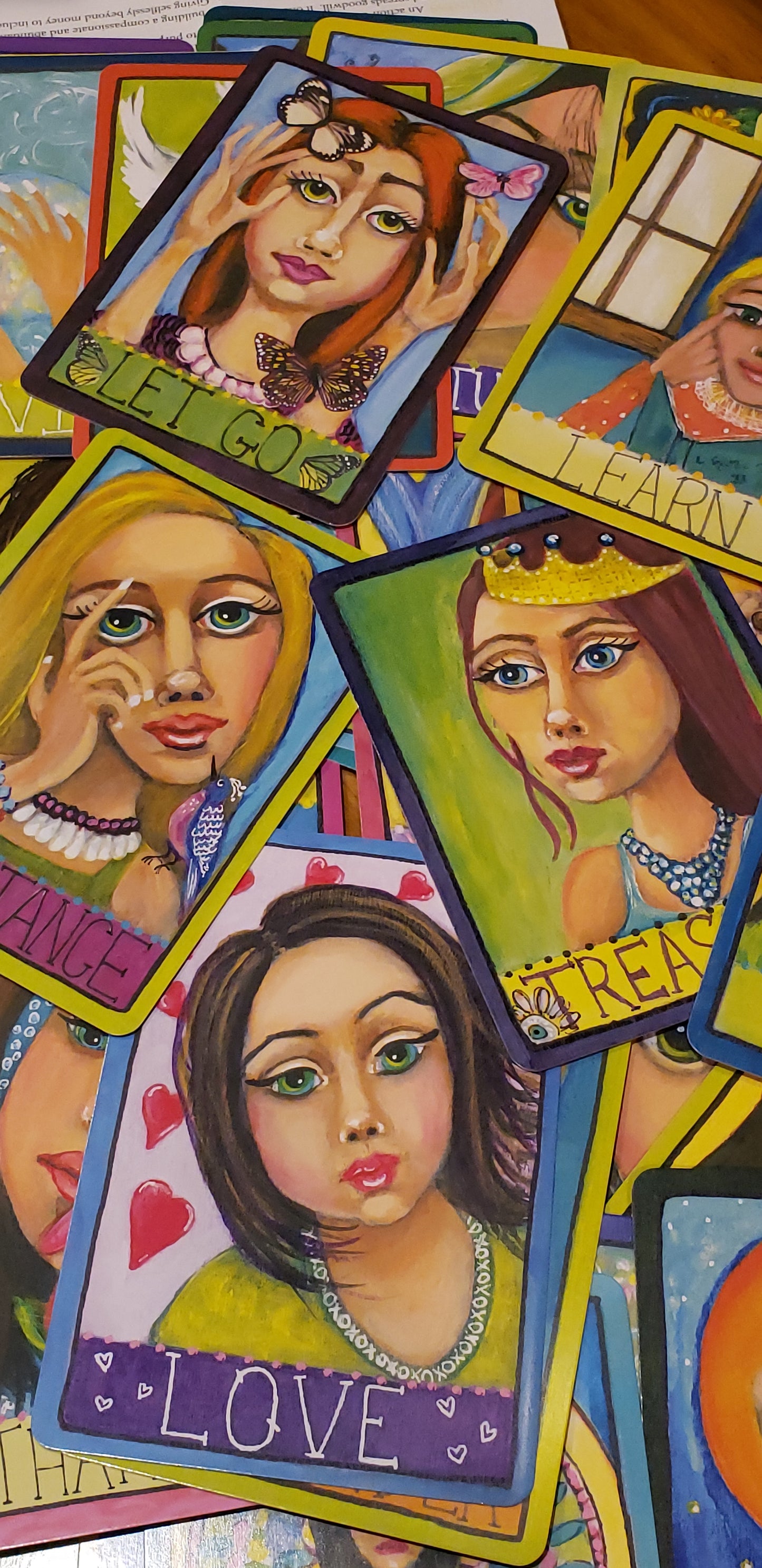 Find Your Light Deck of 52 hand painted professionally printed positivity cards to improve your outlook on life. Packaged in a decorative magnetic clasp box with instructions included. 