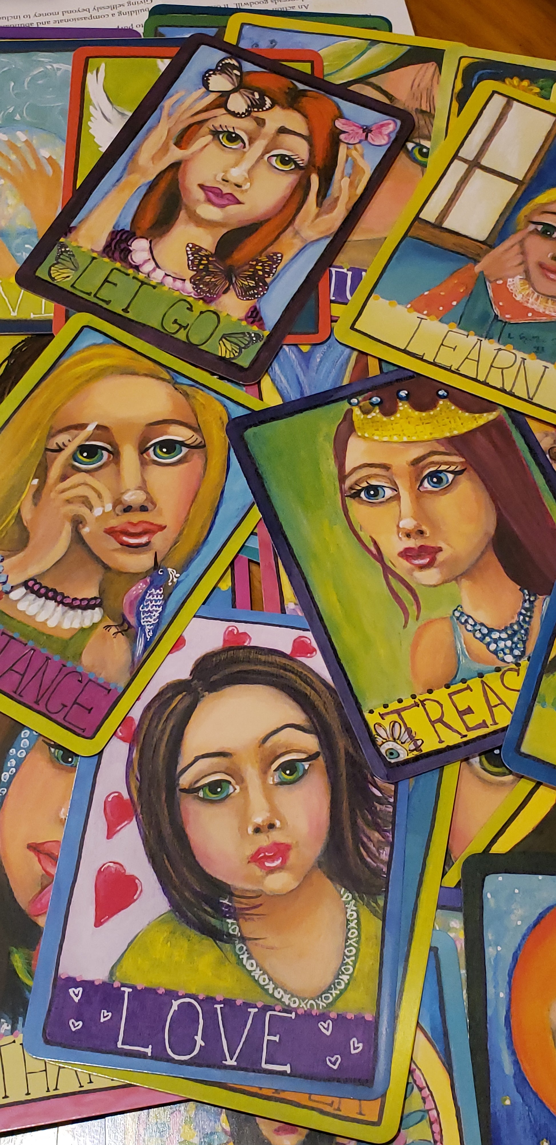 Find Your Light Deck of 52 hand painted professionally printed positivity cards to improve your outlook on life. Packaged in a decorative magnetic clasp box with instructions included. 