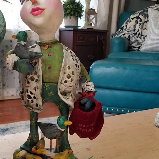 paper clay snowman duck theme