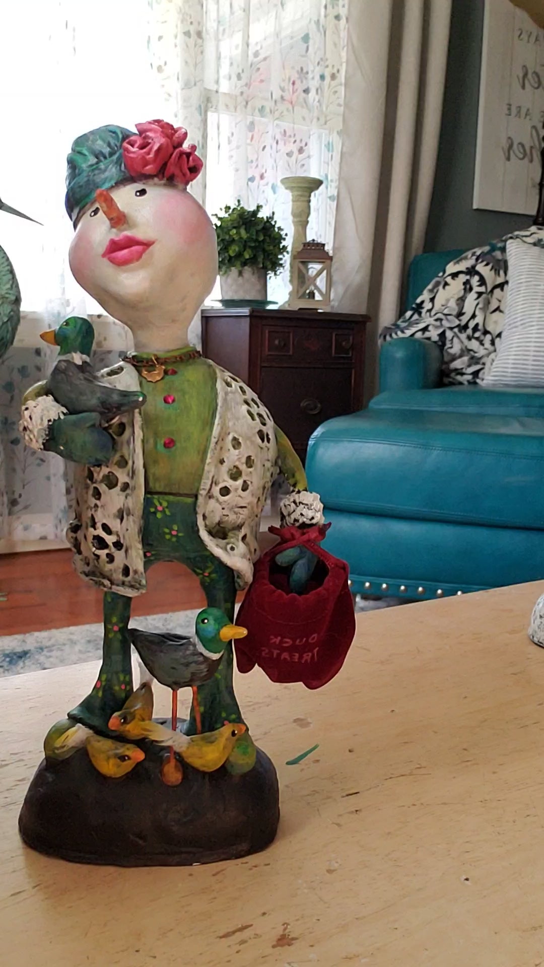 paper clay snowman duck theme